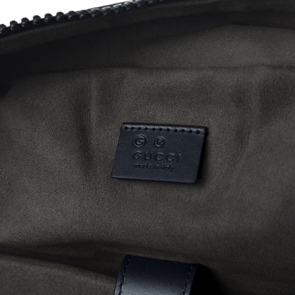 Gucci GG Supreme Monogram Blooms Medium Day Backpack Beige Blue Navy 5 of 9