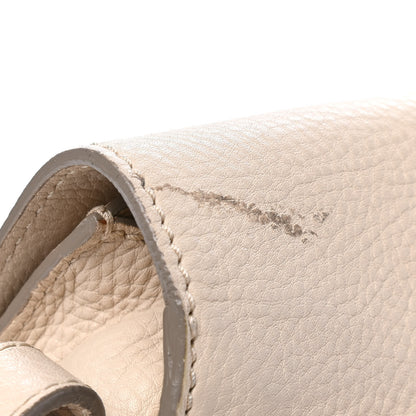 Chloe Calfskin Mini Marcie Round Crossbody Bag Abstract White 6 of 6