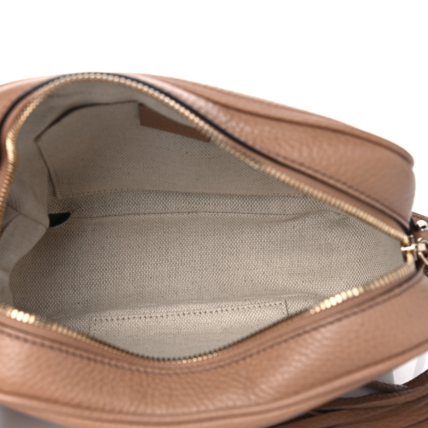 Gucci Pebbled Calfskin Small Soho Disco Bag Camelia 4 of 4