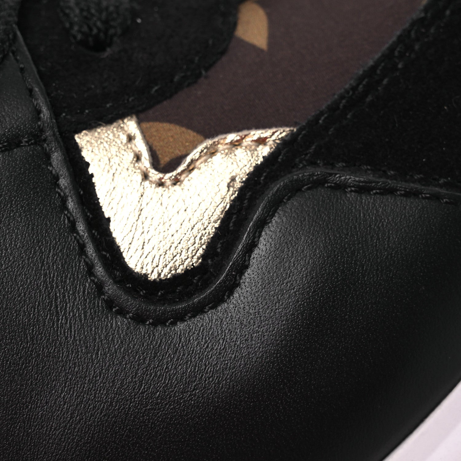 Louis Vuitton Suede Calfskin Recycled Monogram Nylon Run Away Sneakers 38 Black 11 of 11