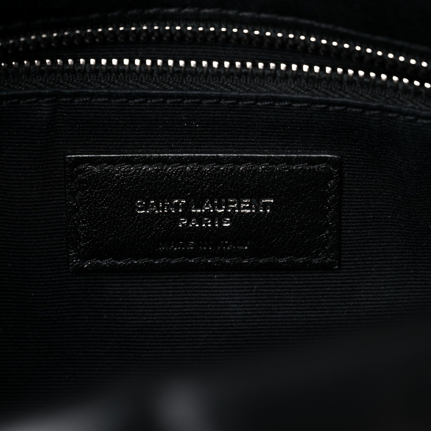 Saint Laurent Lambskin Quilted Small Loulou Puffer Monogram Chain Satchel Black 7 of 14