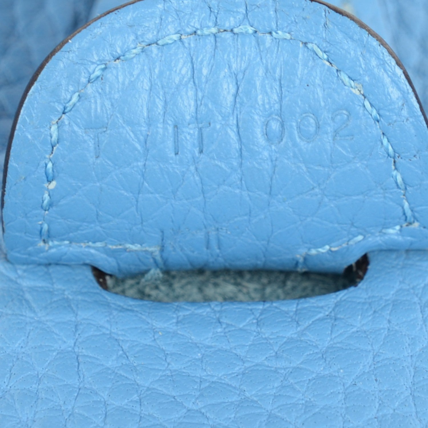 Hermes Taurillon Clemence Amazone Evelyne III PM Bleu Paradis Bleu Saphir 14 of 15