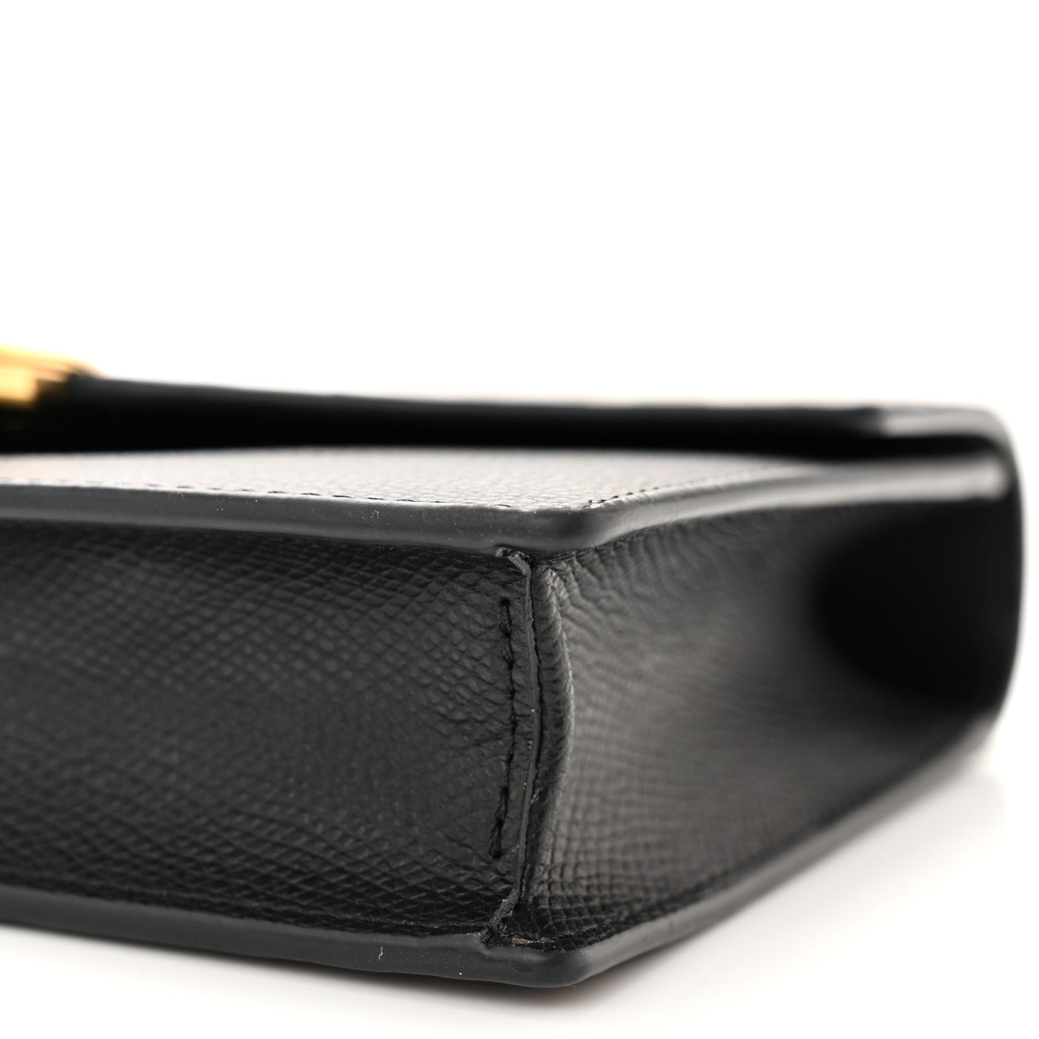 Fendi Vitello Cruise F is Fendi Bi-Color FF 1974 Embossed Medium Envelope Wallet On Chain Black Maya 10 of 11
