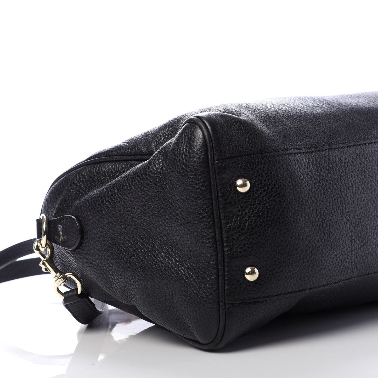 Calfskin Bamboo Medium Shopper Boston Black