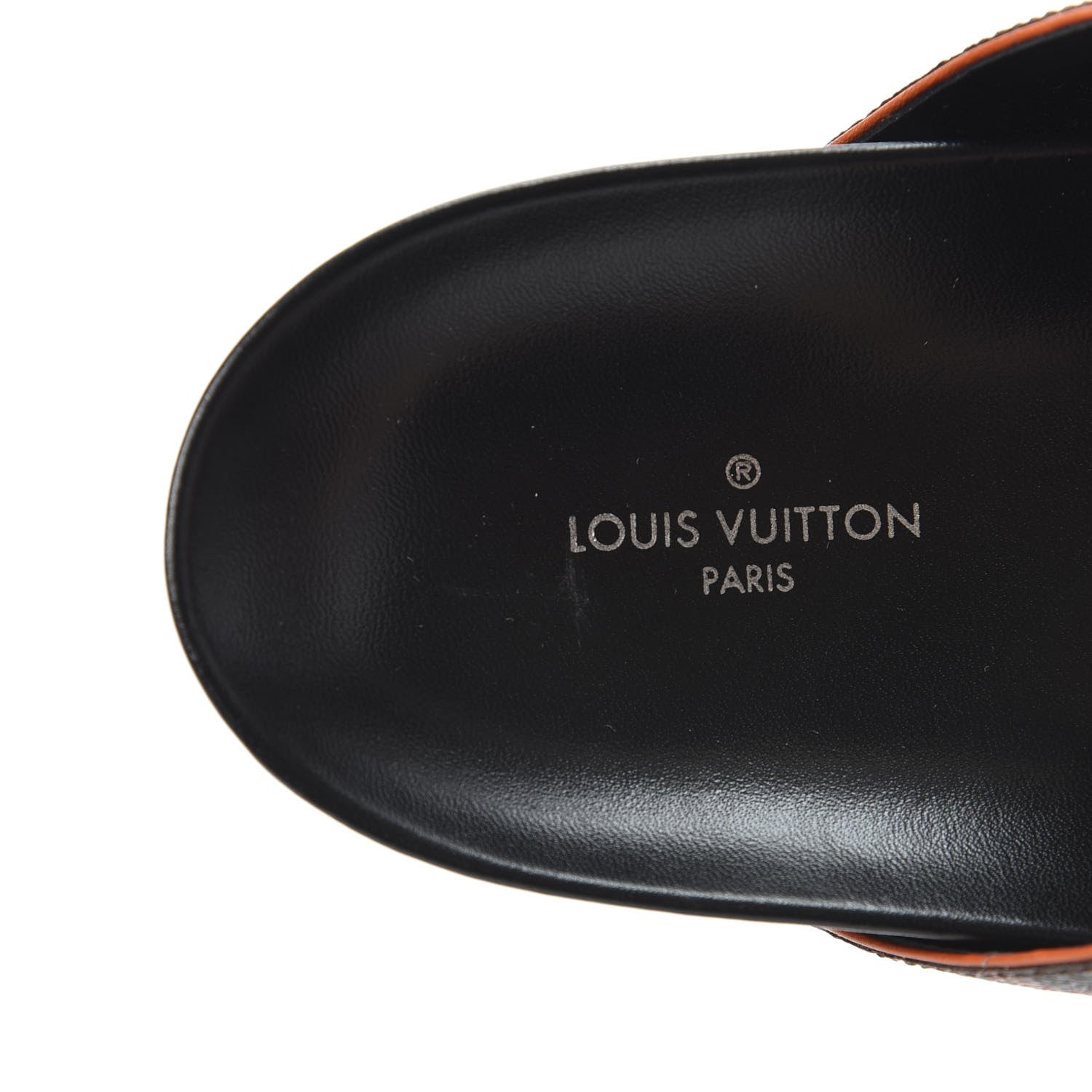 Louis Vuitton Catogram Bom Dia Flat Mule 41 Black Marron 7 of 10