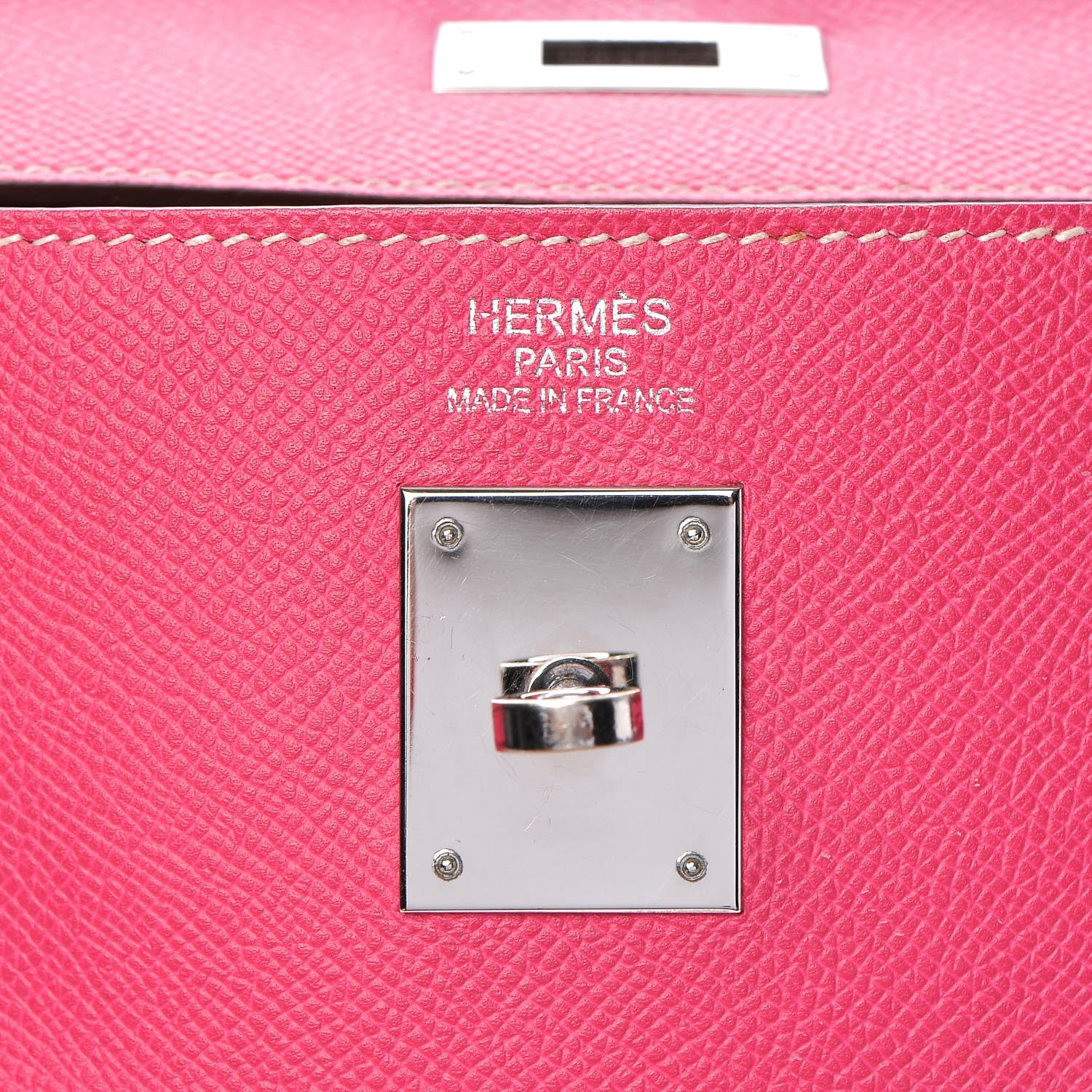 Hermes Epsom Candy Kelly Retourne 35 Rose Tyrien Rubis 13 of 38
