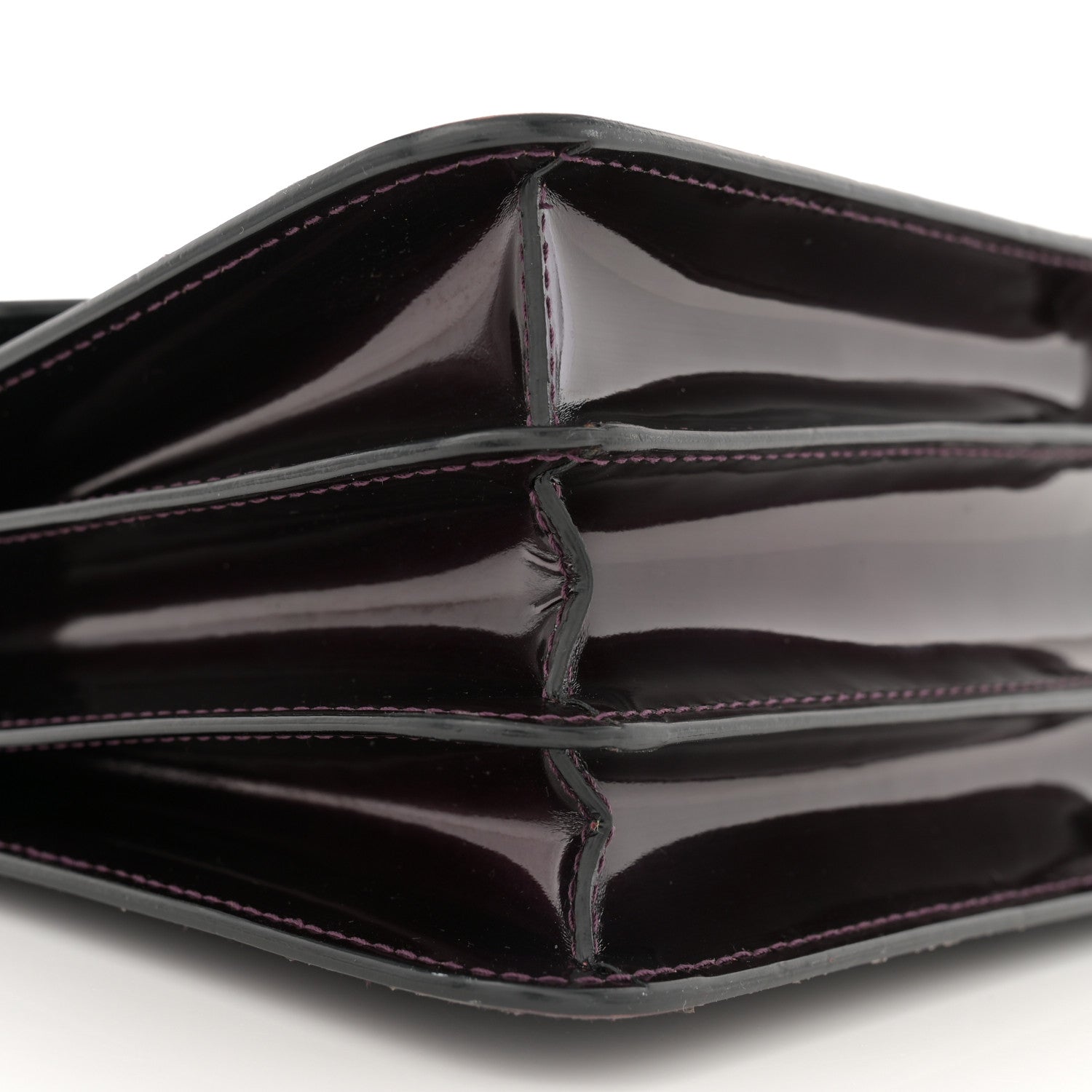 Bulgari Metallic Calfskin Serpenti Forever Top Handle Dark Purple 7 of 10