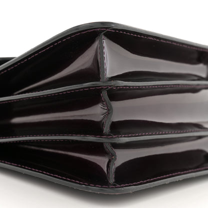 Bulgari Metallic Calfskin Serpenti Forever Top Handle Dark Purple 7 of 10