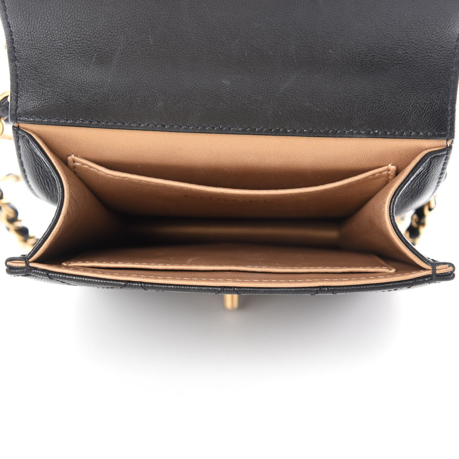 Chanel Goatskin Quilted Chic Pearls Flap Black 5 of 11