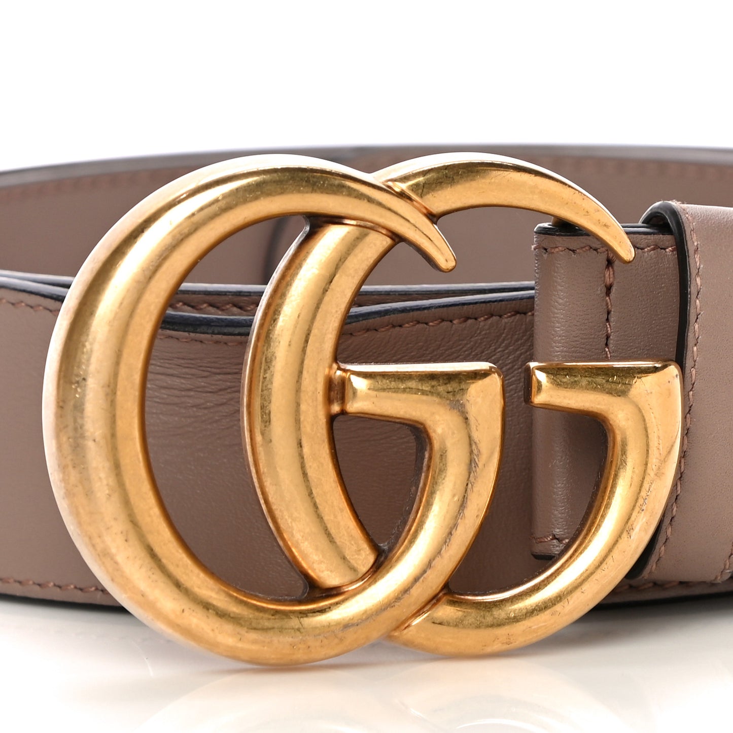 Calfskin Double G 40mm Belt 105 42 Porcelain Rose