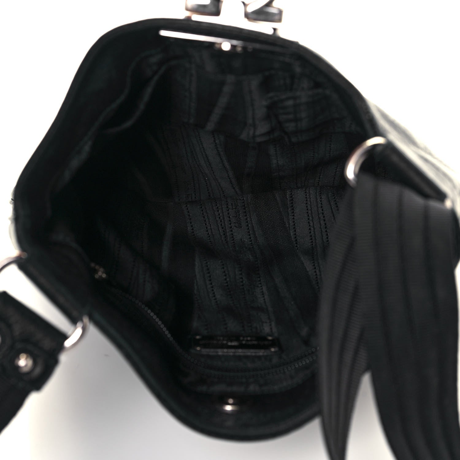 Salvatore Ferragamo Calfskin Hobo Black 4 of 12