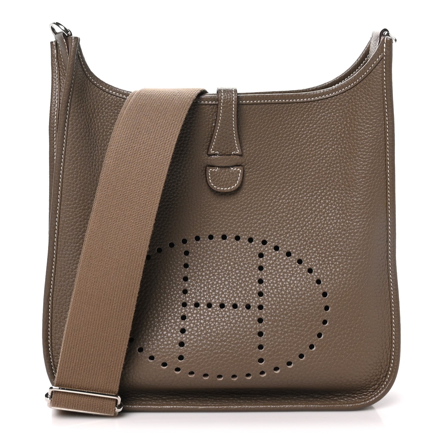 Hermes Taurillon Clemence Evelyne III PM Etoupe 1 of 10