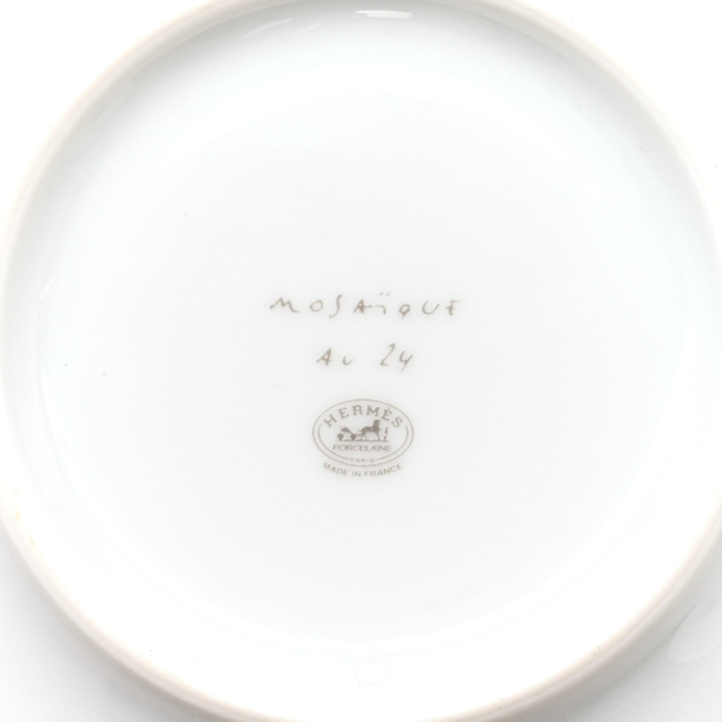 Porcelain Mosaique Au 24 Platine Tea Cup And Saucer Platinum