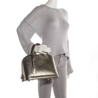 Louis Vuitton Vernis Alma PM Gris Art Deco 2 of 7
