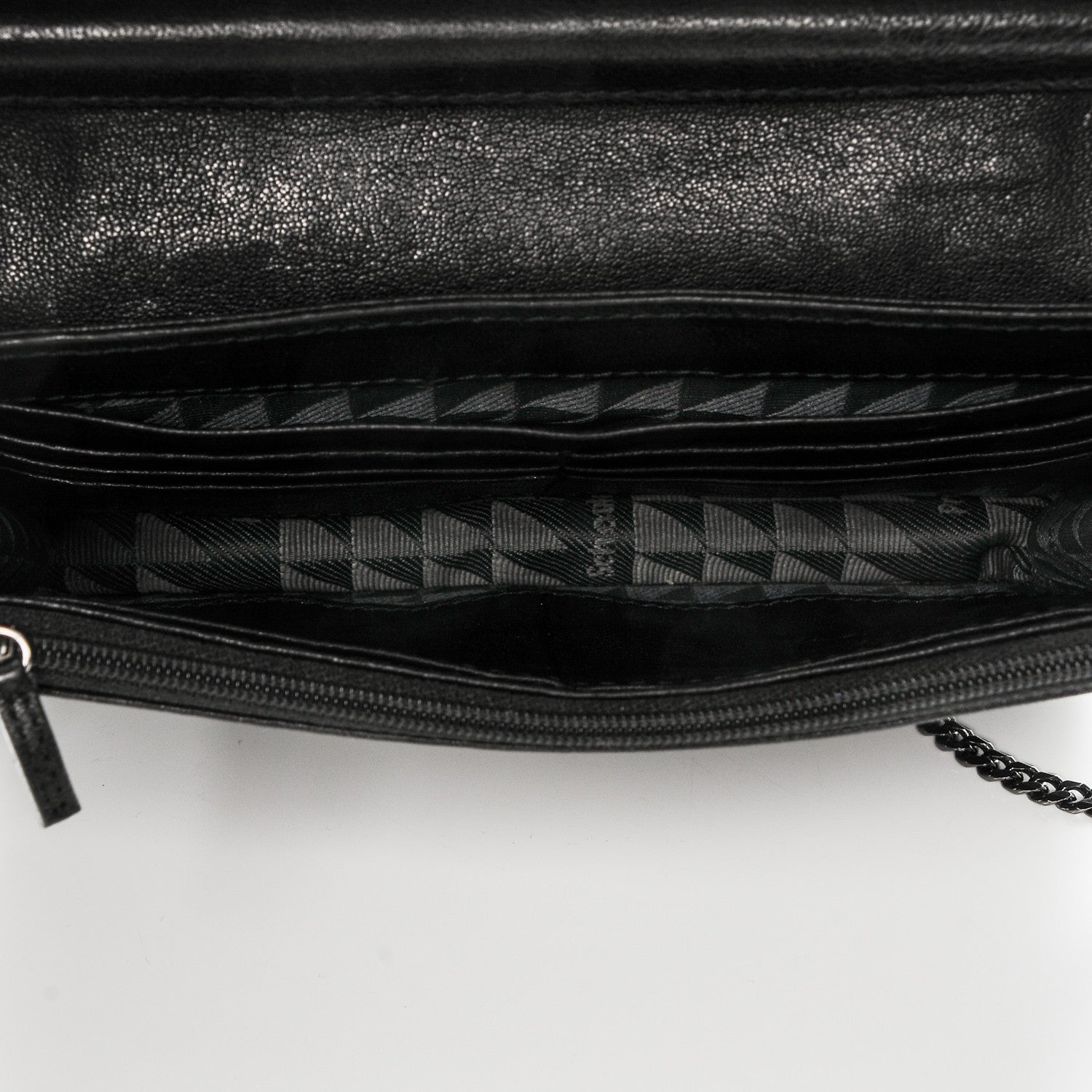 Proenza Schouler Lambskin PS1 Large Chain Wallet Black 5 of 7