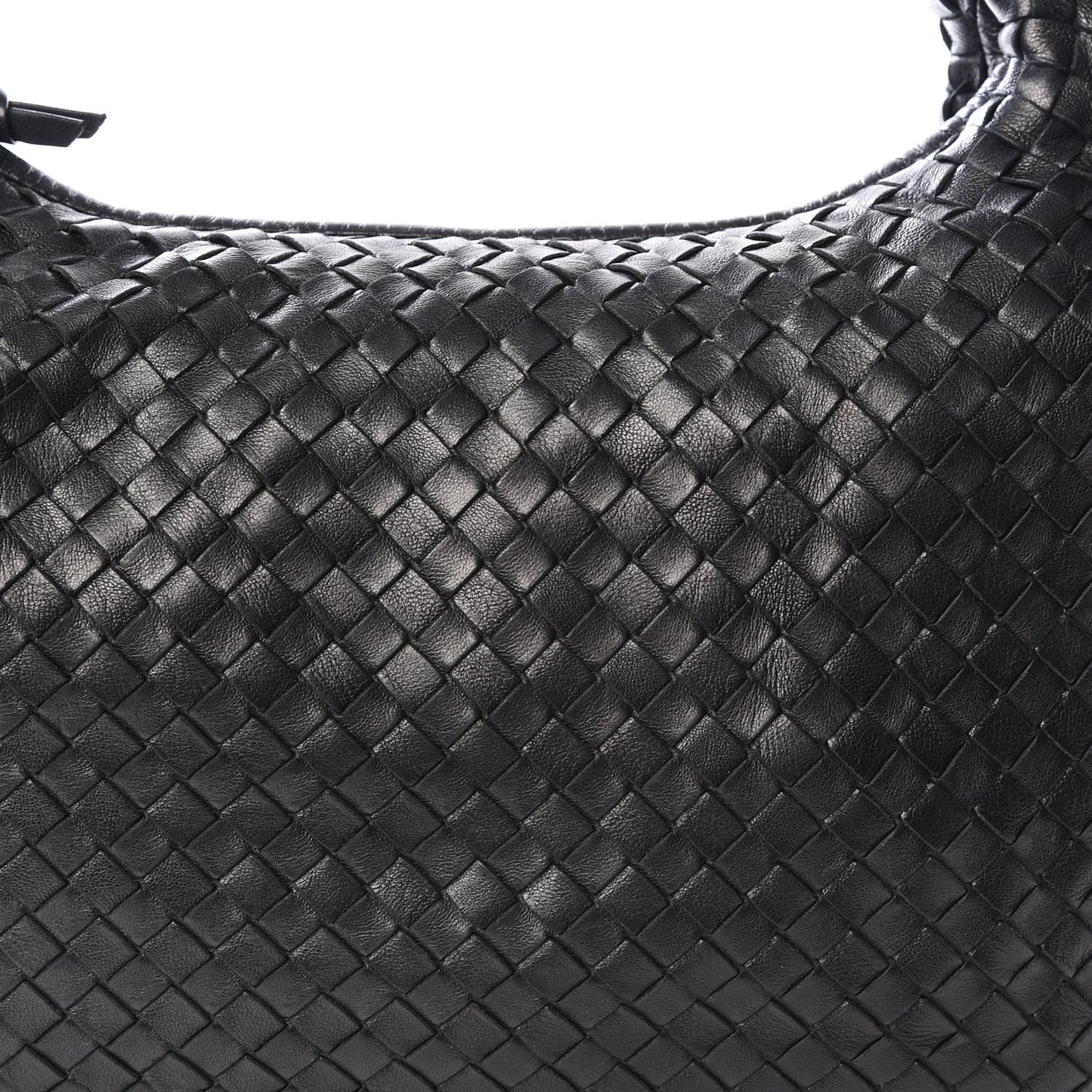 Nappa Intrecciato Medium Veneta Hobo Black