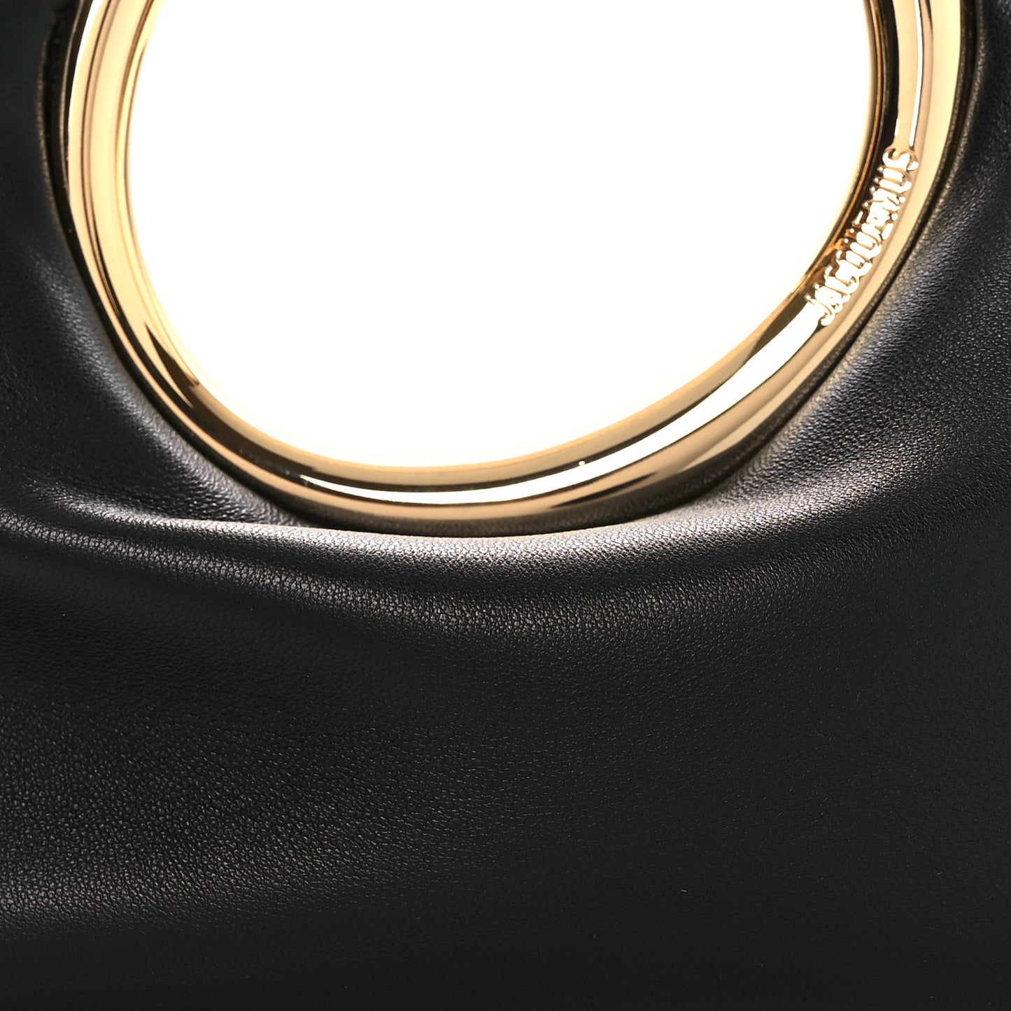 Lambskin Le Petit Calino Ring Top Handle Bag Black Black