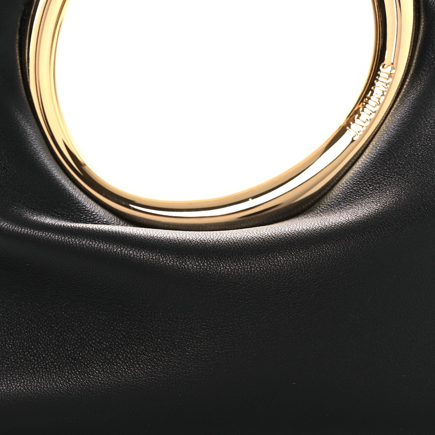 Jacquemus Lambskin Le Petit Calino Ring Top Handle Bag Black Black 7 of 9