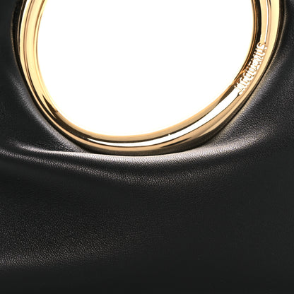 Jacquemus Lambskin Le Petit Calino Ring Top Handle Bag Black Black 7 of 9