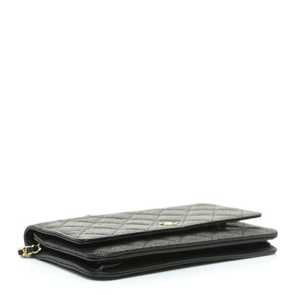 Chanel Caviar Quilted Wallet On Chain WOC Black 4 of 14