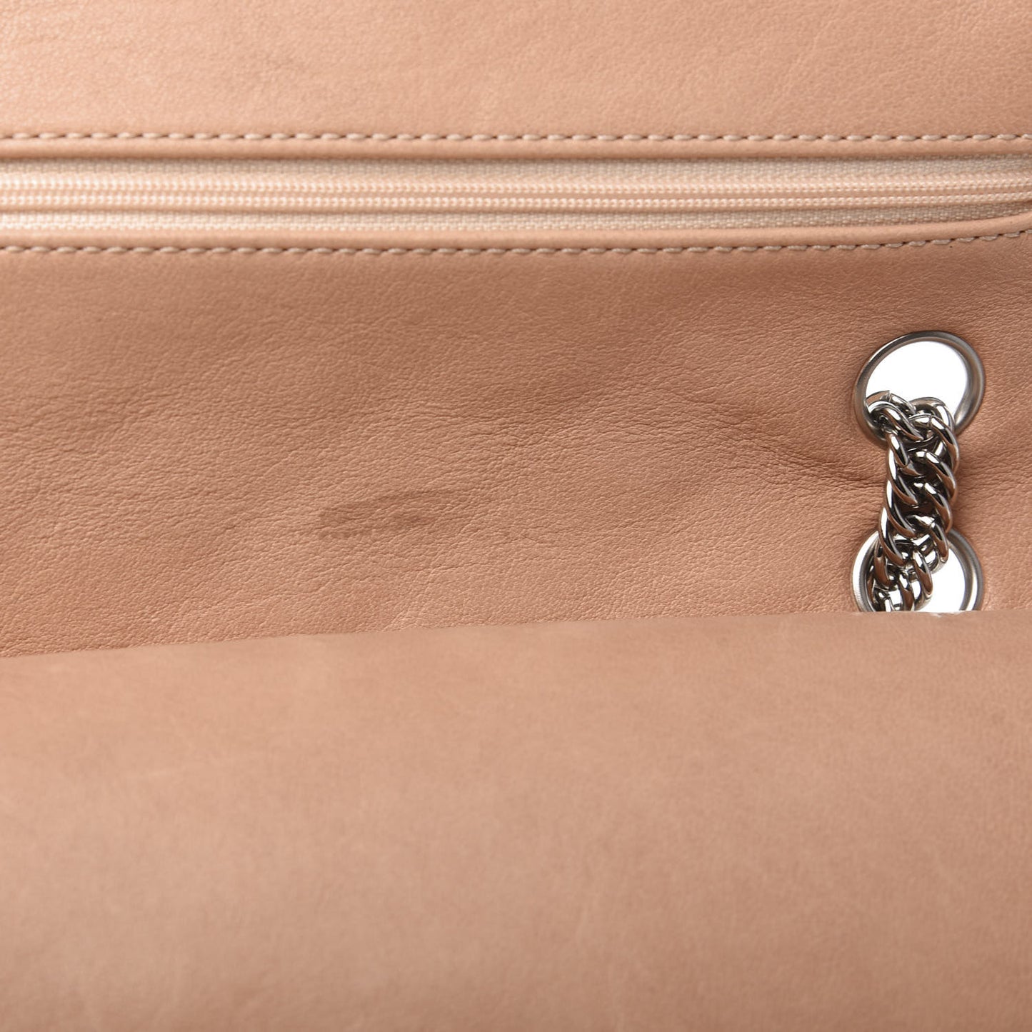 Washed Lambskin Quilted Medium Double Flap Bijoux Chain Pink