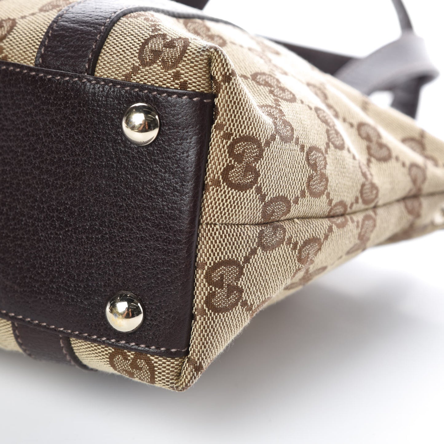Monogram Small Abbey Tote Dark Brown