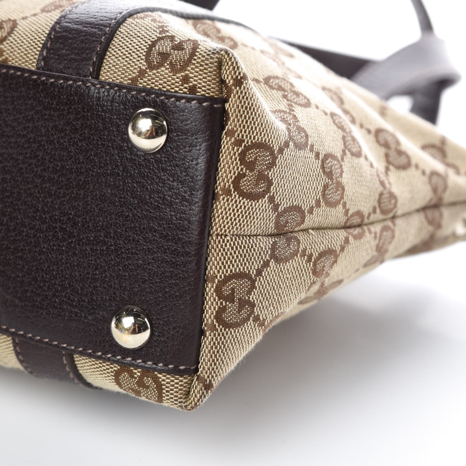 Gucci Monogram Small Abbey Tote Dark Brown 11 of 11