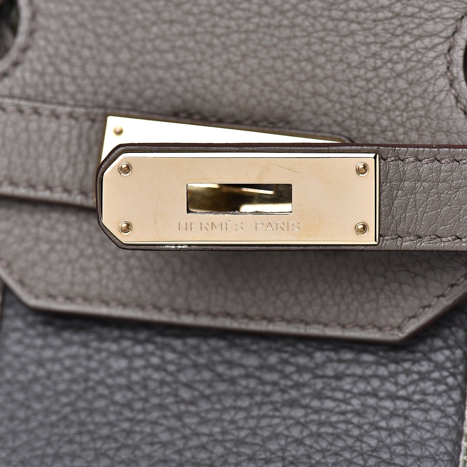 Hermes Taurillon Clemence Lizard Club Birkin 35 Etain Graphite 8 of 30