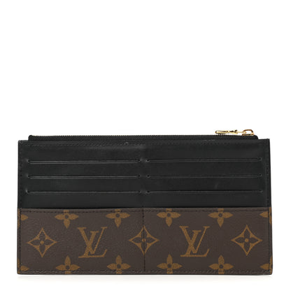 Louis Vuitton Monogram Slim Purse Black 1 of 9