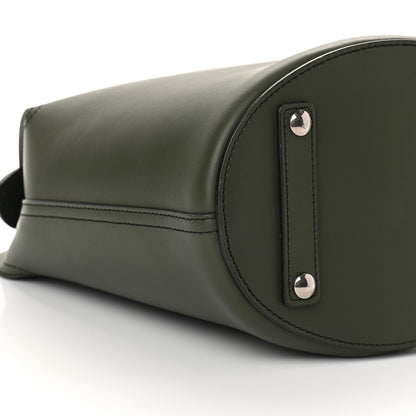 Burberry Supple Calfskin Small Bucket Dark Olive 7 of 8