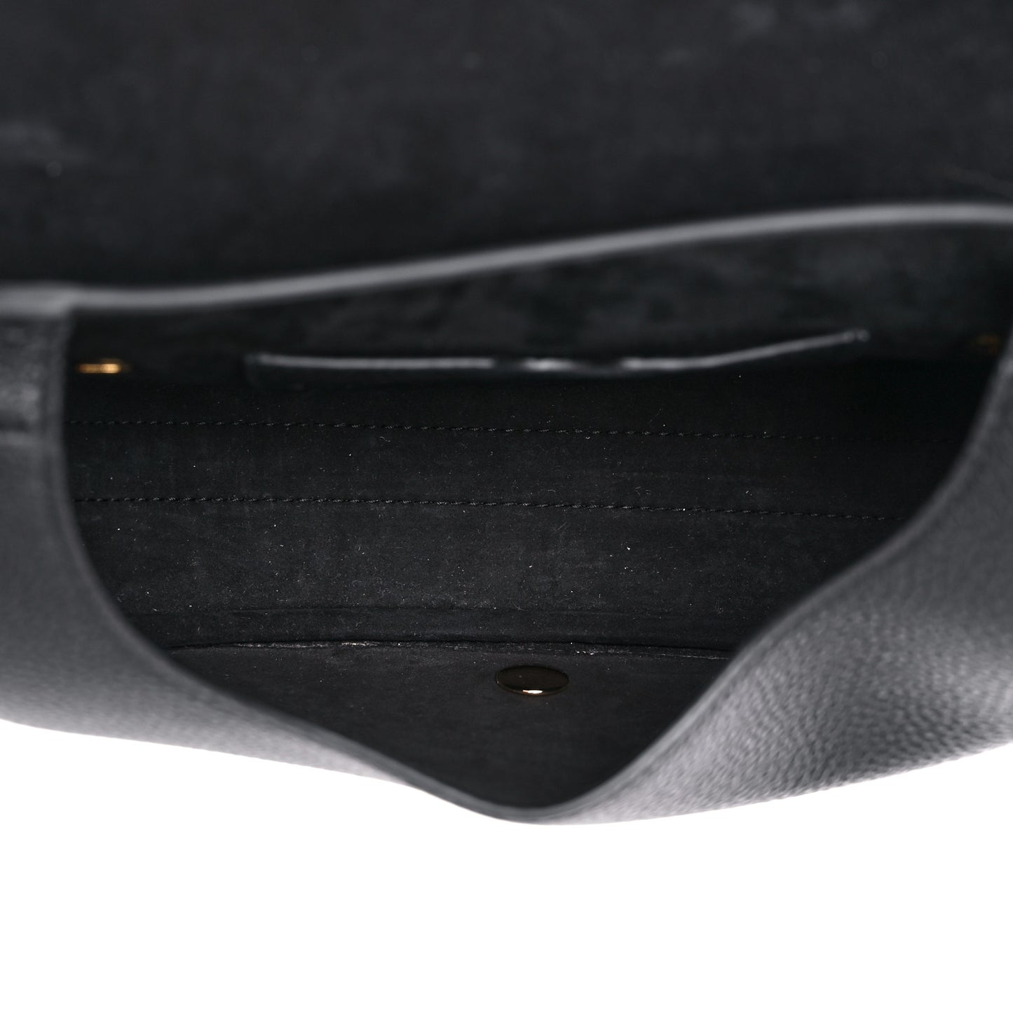 Grained Calfskin Medium Bobby Flap Black