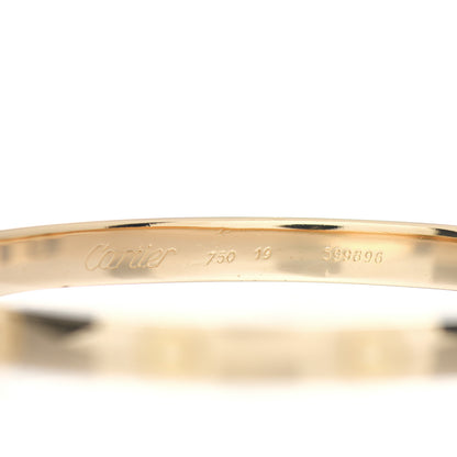 Cartier 18K Yellow Gold LOVE Bracelet 19 4 of 4