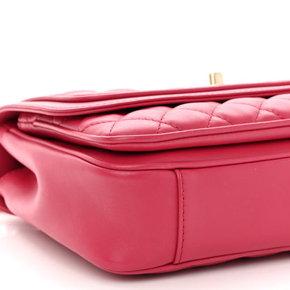 Chanel Lambskin Quilted Medium Lovely Day Flap Pink 9 of 10