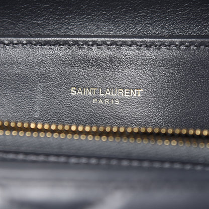 Saint Laurent Calfskin Y Quilted Monogram Medium Loulou Chain Satchel Asphalt 6 of 10