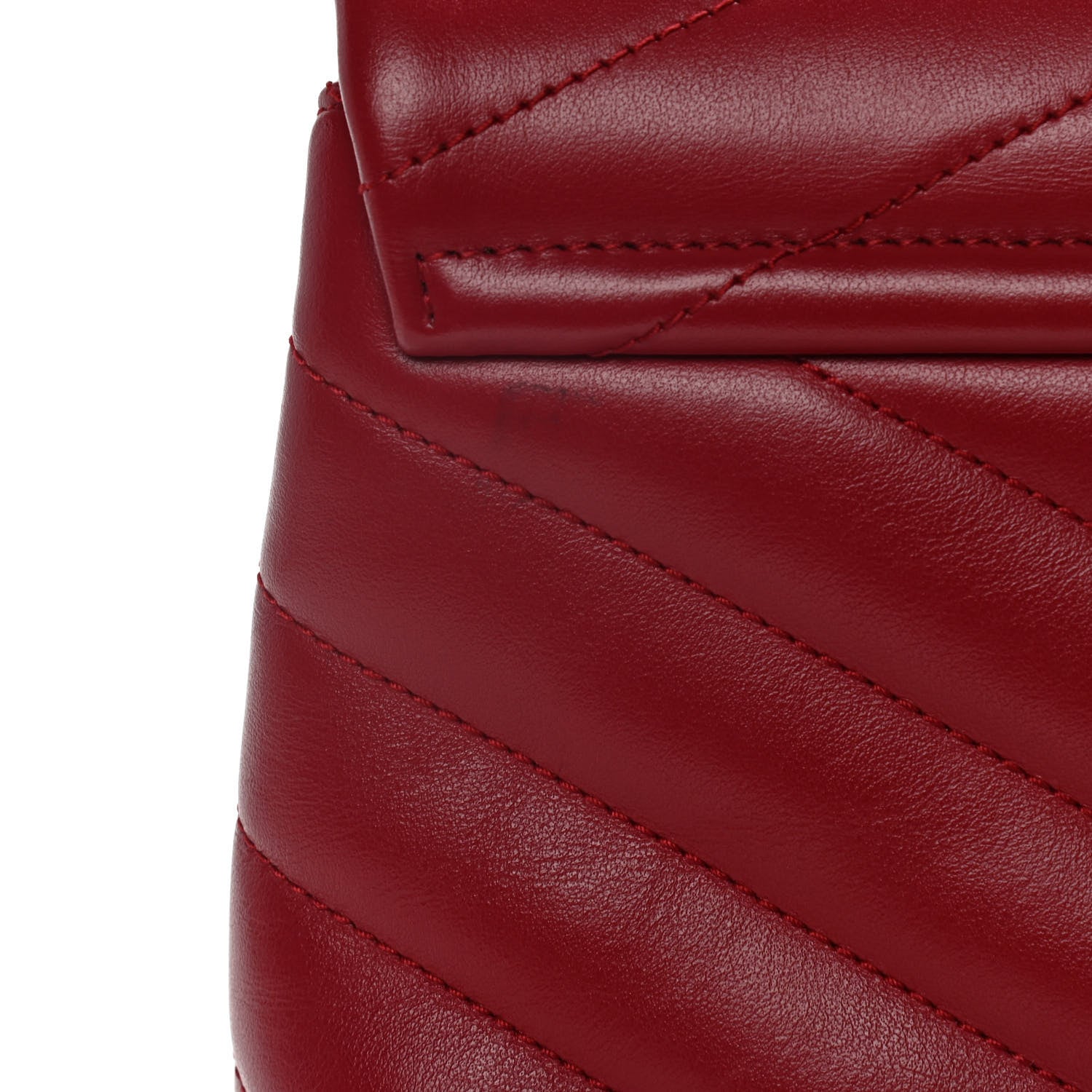 Saint Laurent Calfskin Y Quilted Monogram Toy Loulou Crossbody Bag New Lipstick 10 of 11