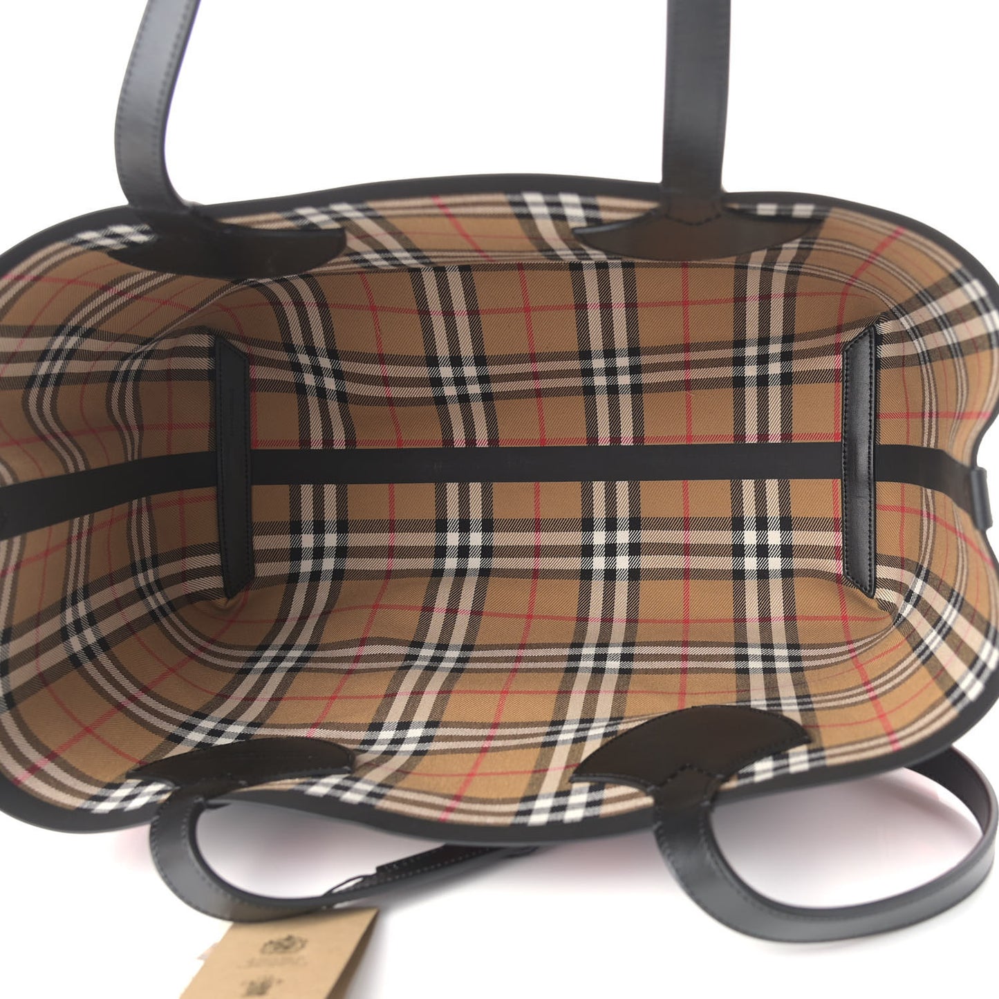 Vintage Check Medium The Giant Reversible Tote Antique Yellow Bright Red