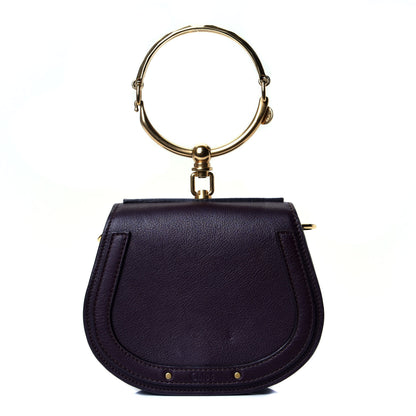 Chloe Calfskin Suede Small Nile Bracelet Bag Carbon Brown 1 of 5