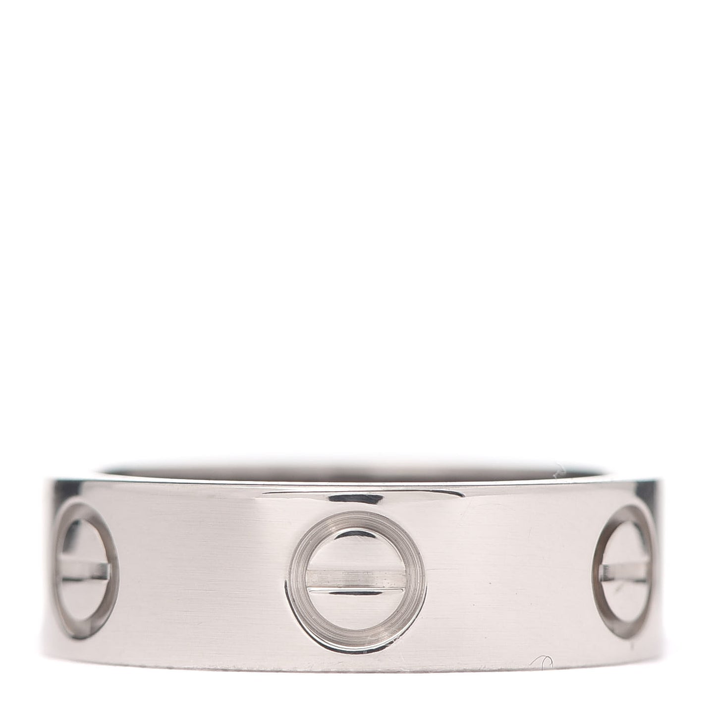 18K White Gold 5.5mm LOVE Ring 49 4.75