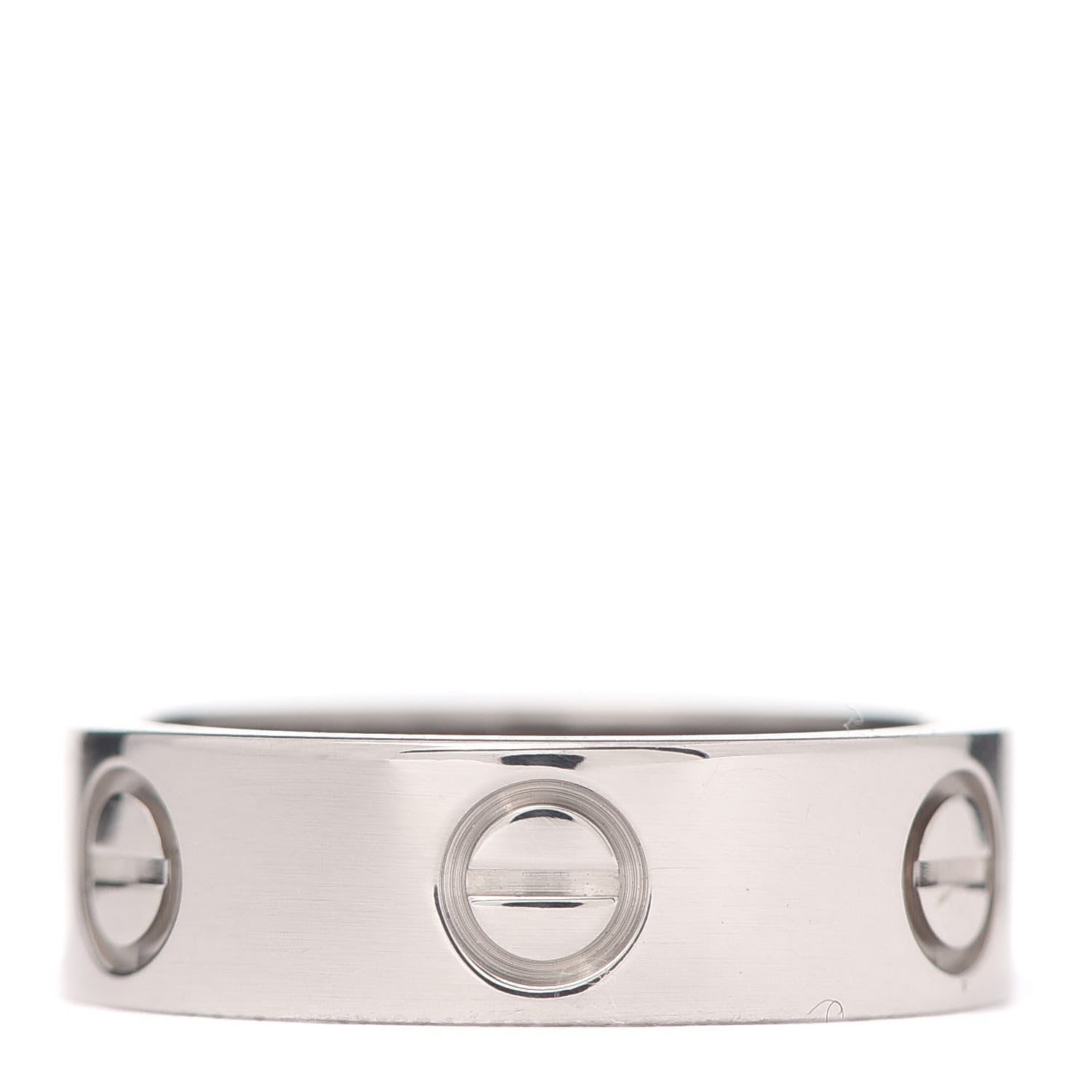 Cartier 18K White Gold 5.5mm LOVE Ring 49 4.75 3 of 4