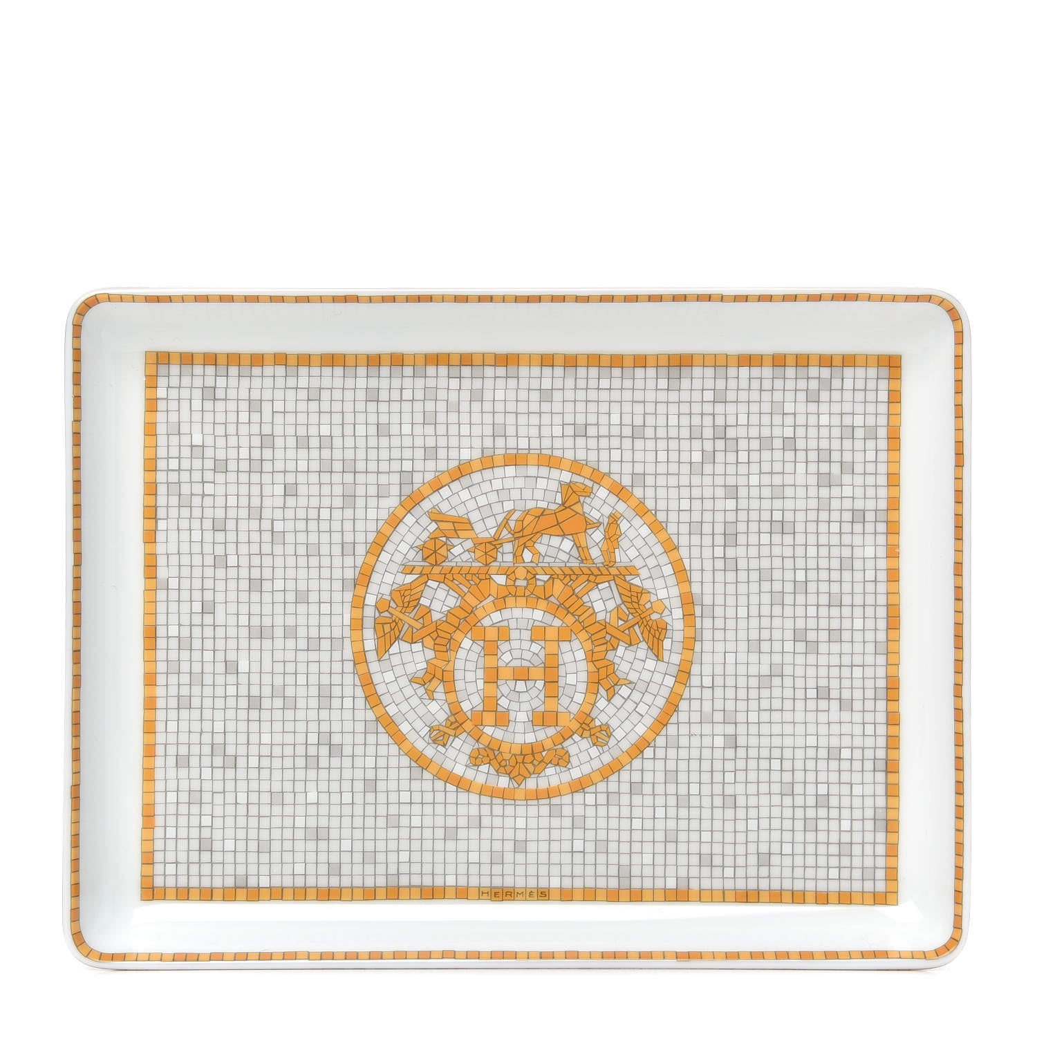 Hermes Porcelain Mosaique au 24 Sushi Plate 1 of 7