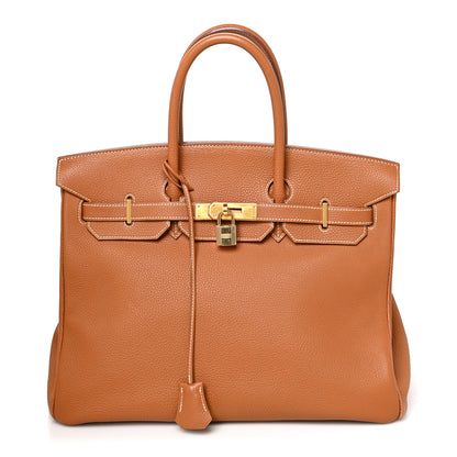 Hermes Togo Birkin 35 Gold 1 of 16