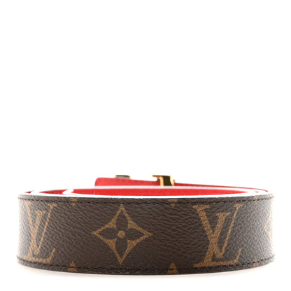 Louis Vuitton Monogram 30mm LV Initiales Reversible Belt 80 32 Coquelicot 2 of 6