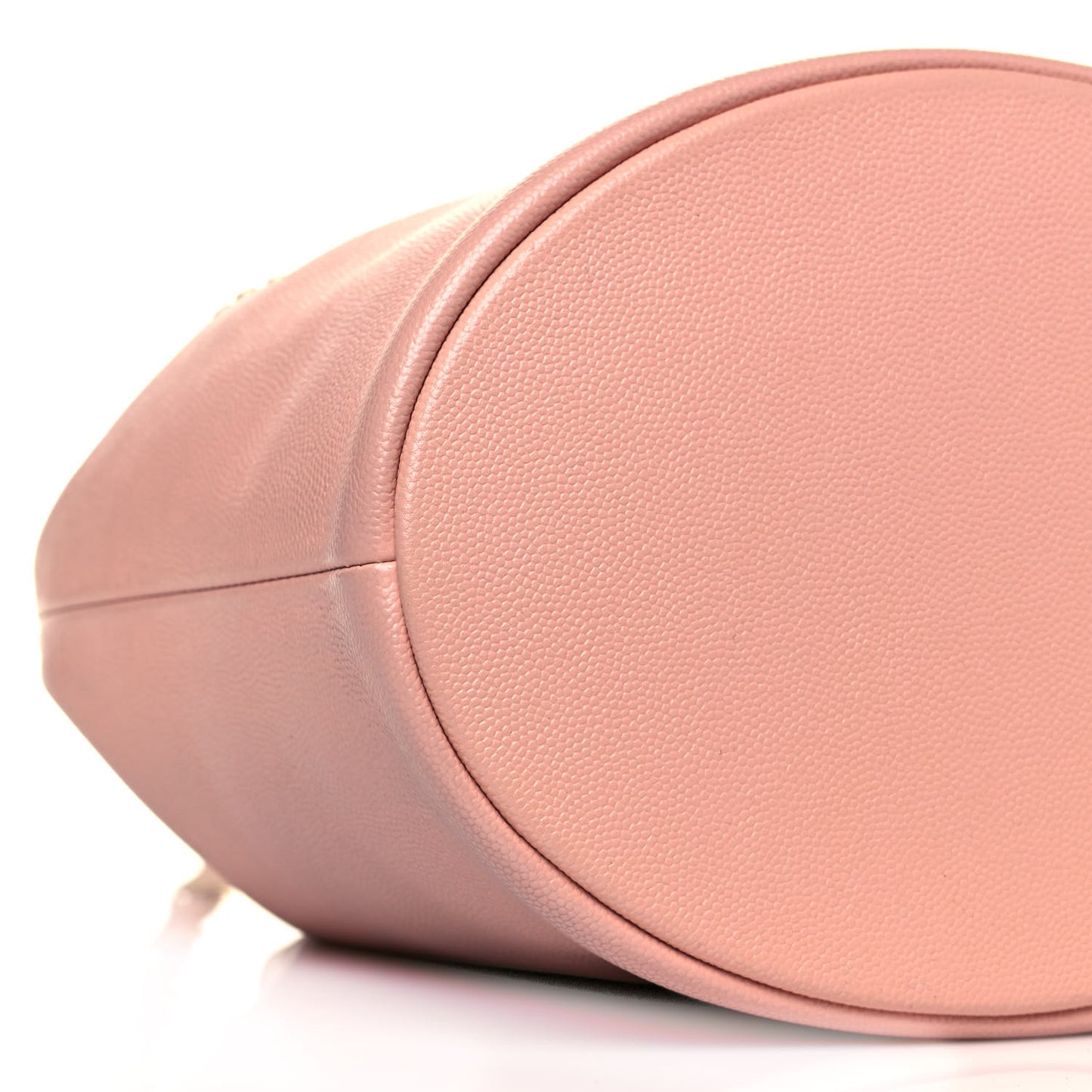Caviar Deauville Drawstring Bucket Bag Light Pink