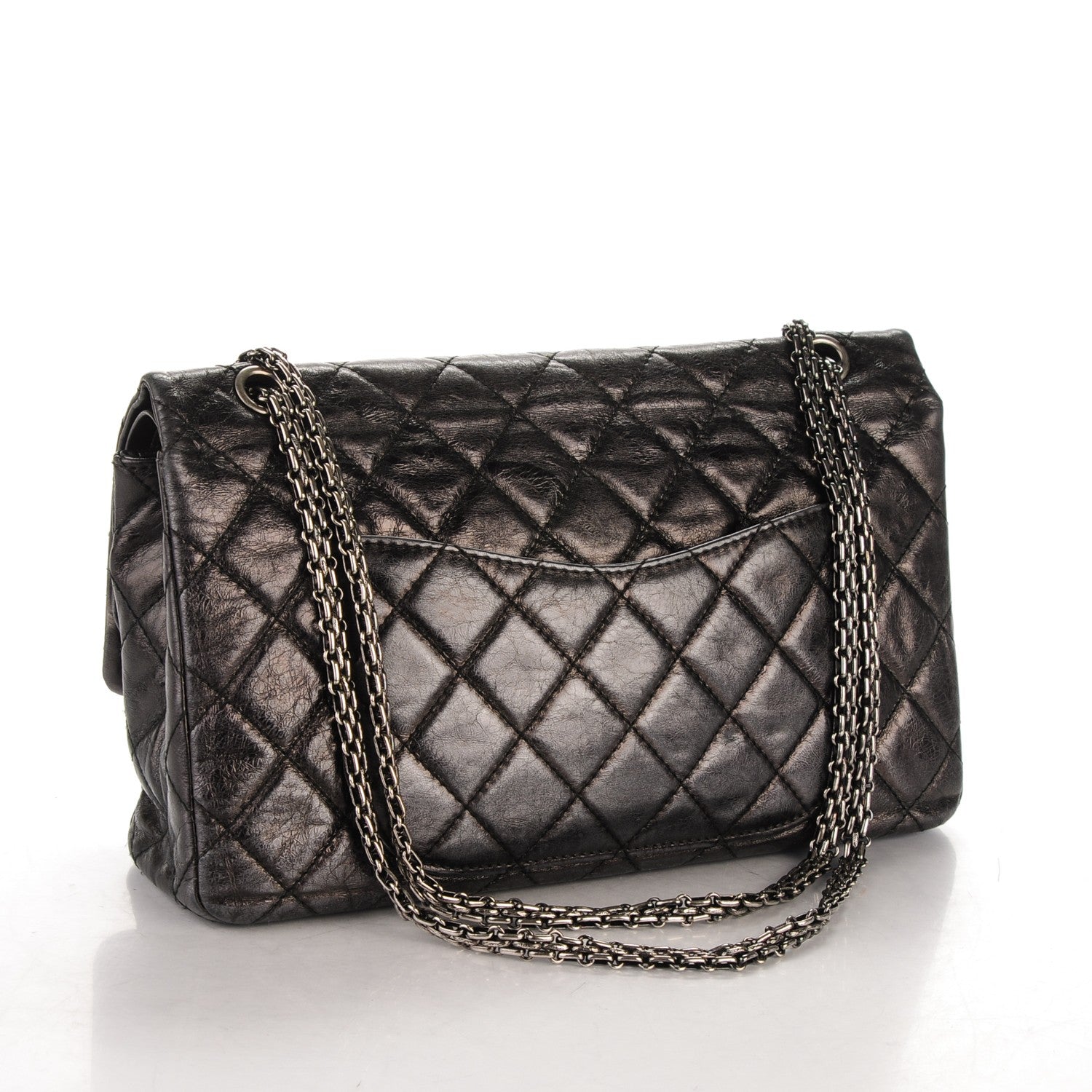Chanel Aged Calfskin Quilted 2.55 Reissue 227 Flap Black 3 of 7
