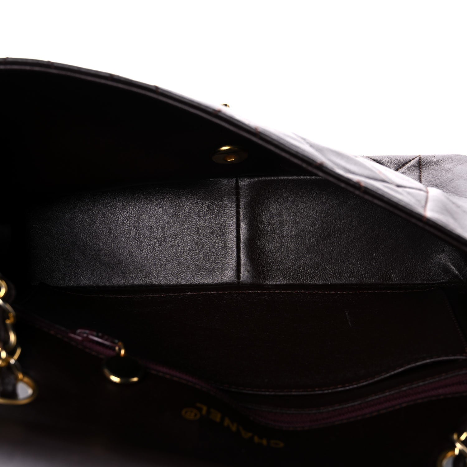 Chanel Lambskin Quilted Medium Single Flap Burgundy 4 of 16