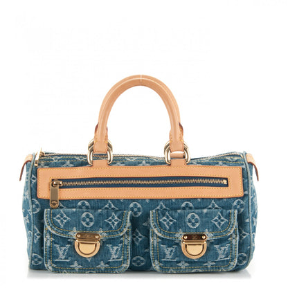 Louis Vuitton Monogram Denim Neo Speedy Blue 1 of 7
