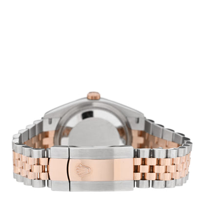 Rolex Stainless Steel 18K Everose Gold Diamond Mother of Pearl 36mm Oyster Perpetual Datejust Watch 126231 3 of 6