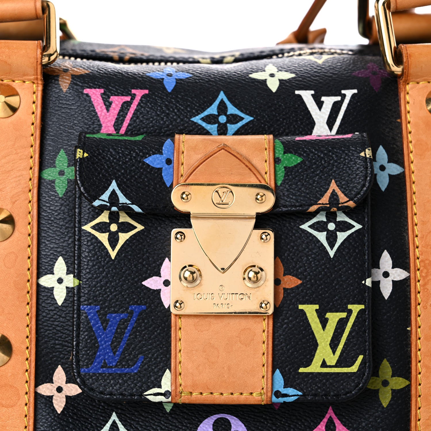 Louis Vuitton Monogram Multicolor Keepall 45 Black 25 of 35