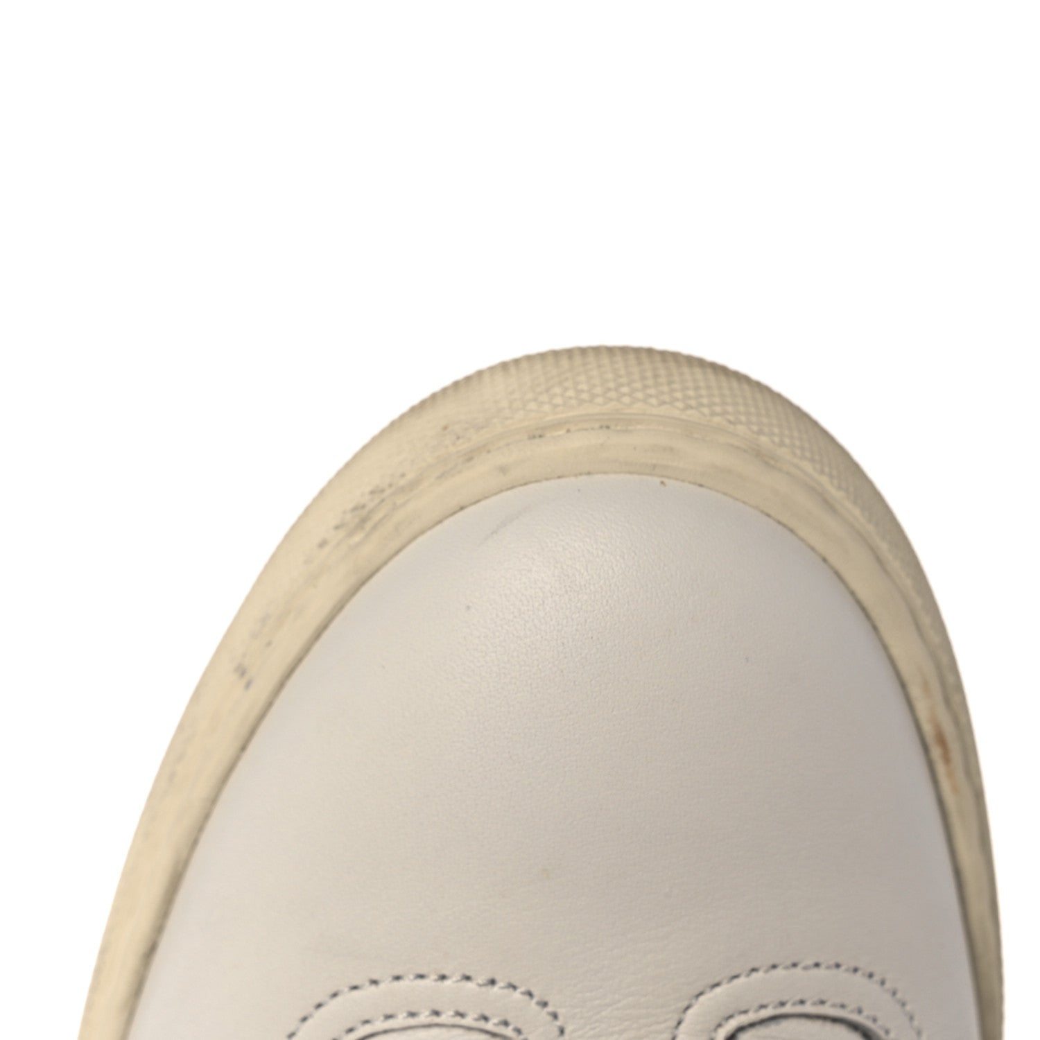Hermes Calfskin Lizard Womens Quicker Sneakers 38 White Bordeaux 10 of 11
