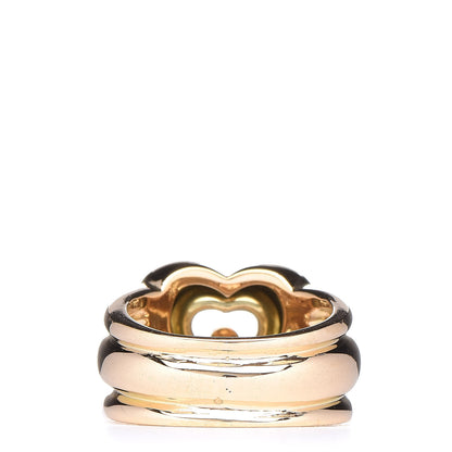 Chopard 18K Yellow Gold Diamond Heart Band Ring 51 5.75 4 of 5